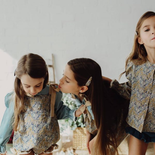 Camisa Cosette manga larga azul