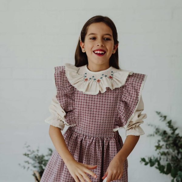 Peto Cassandra estampado a cuadros C001