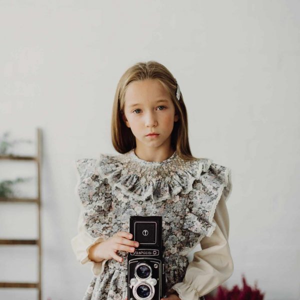 Peto Cassandra estampado floral antracita C001