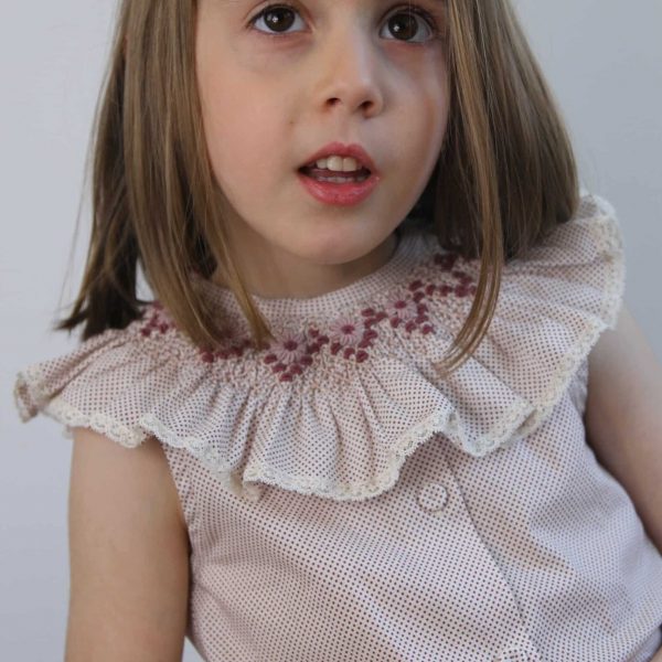 Cuello María estampados mini puntos