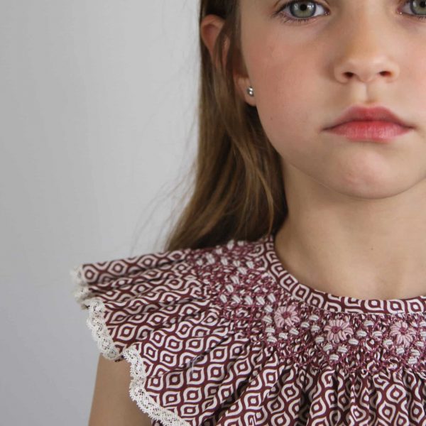 Cuello María estampado retro C002