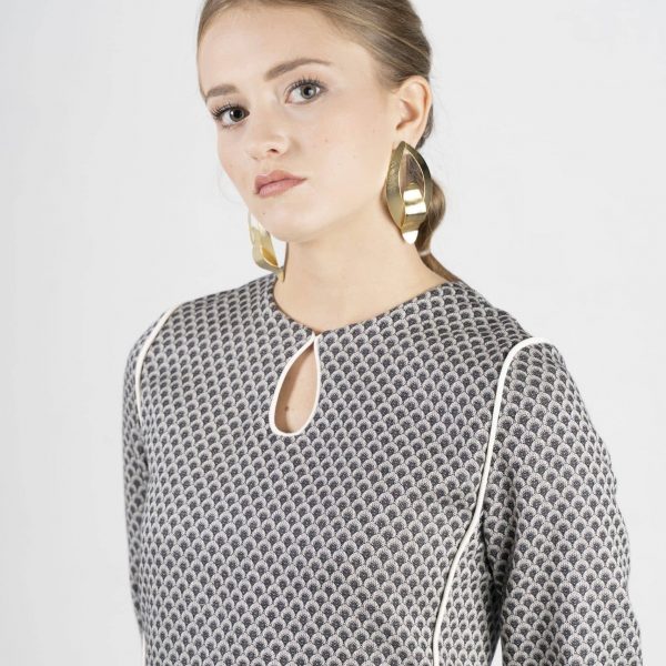 Vestido Elsie escamas negro