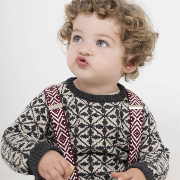 Jersey jacquard negro