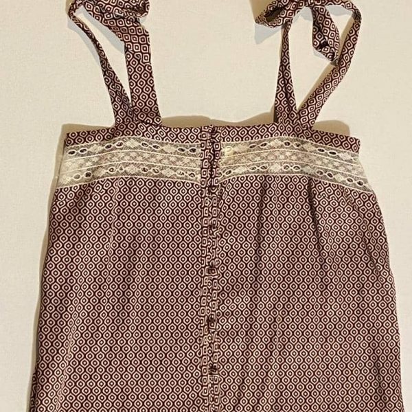 Blusa Charlotte estampado retro C002