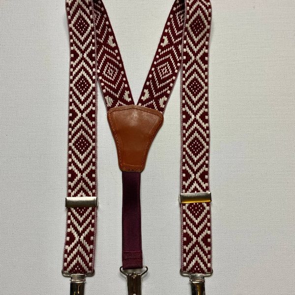 Tirantes tribales granate