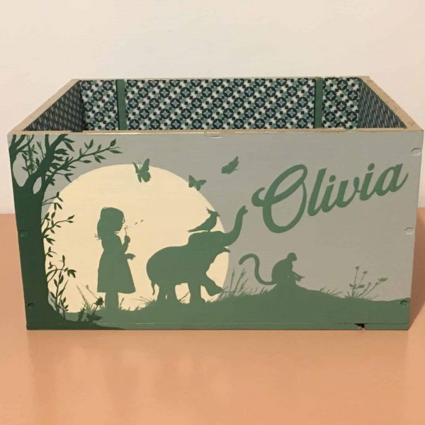 Cajas de madera personalizadas y pintadas a mano.