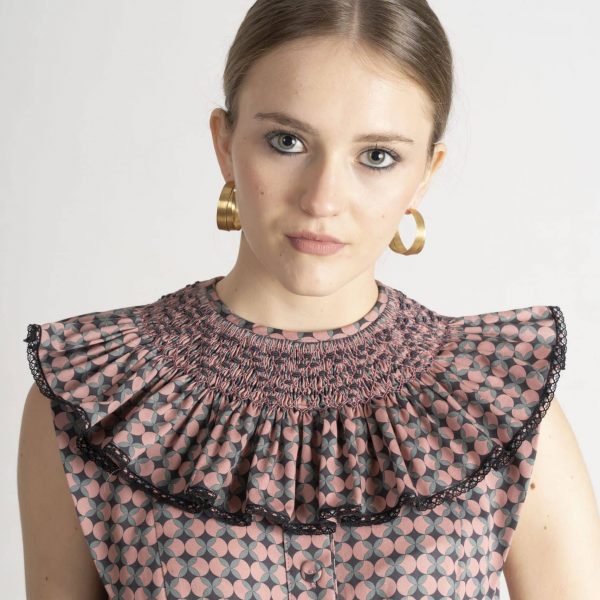 Cuello María estampado geométrico C004