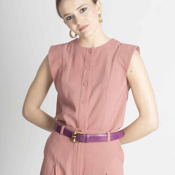 Camisa Daniella verano rosa antiguo