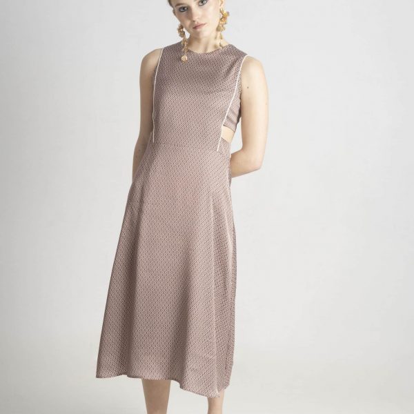 Vestido Elsie verano estampado retro C002