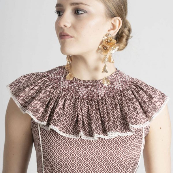 Cuello María estampado Retro C002 adulto