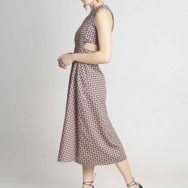 Vestido Elsie verano estampado geométrico COO4