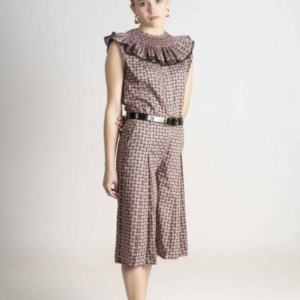 Pantalón Bermuda Ezra estampado geométrico C004