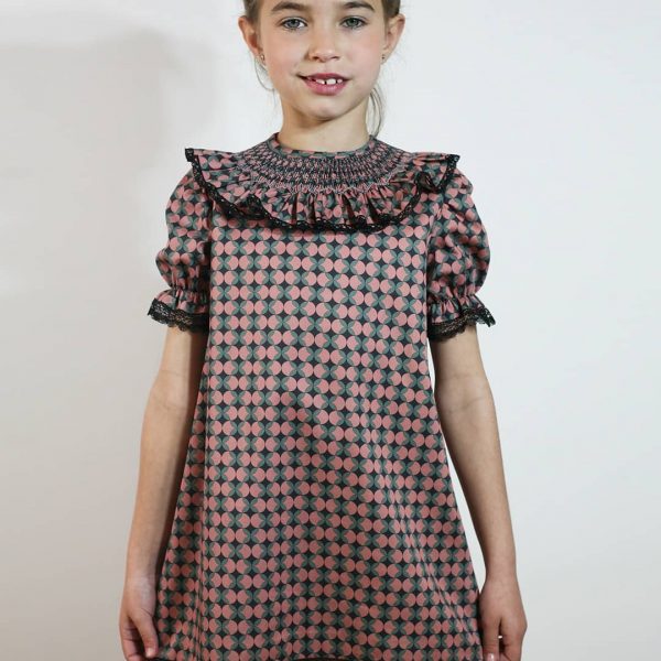 Vestido Chloe estampado geométrico C004