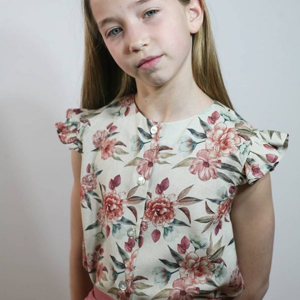 Camisa Cosette Verano C004 con estampado floral C004