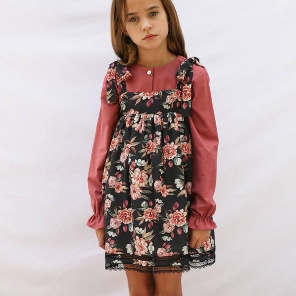 Pichi Maddie estampado floral negro romántico