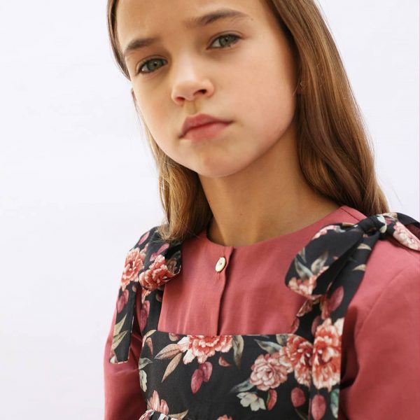 Camisa Cosette C005 lisa color teja.