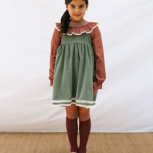 Pichi Maddie en pana color verde