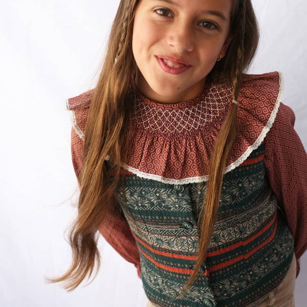 Cuello María C005 estampado geométrico C005