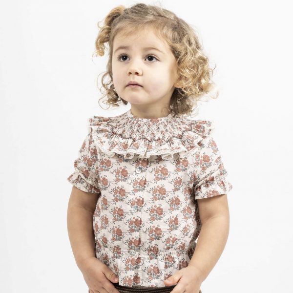 Camisa Charlotte floral marrón