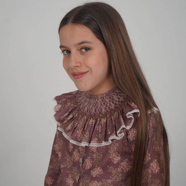 Cuello María estampado floral C007