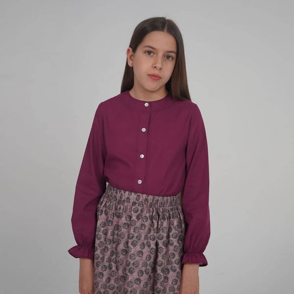 Camisa Cosette rosa vino