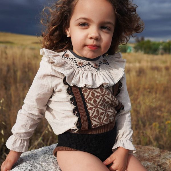 Camisa Cosette color beige topo