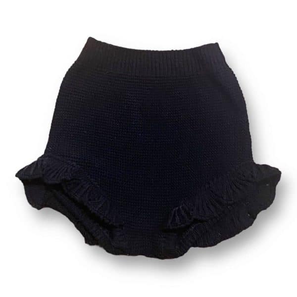 Braguitas de punto con volante negra