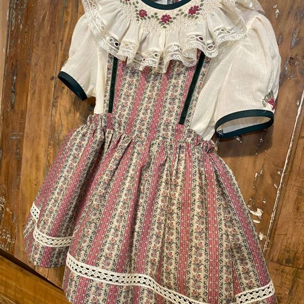 Peto Cassandra estampado floral a rayas