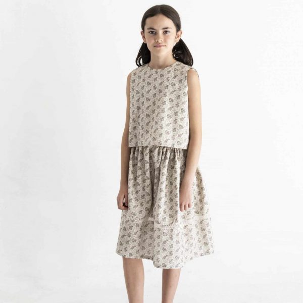 Falda estampado floral delicado