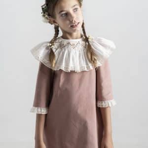 Vestido Chloe terciopelo rosa