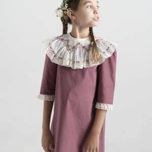 Vestido Chloe terciopelo red violet