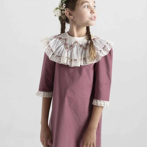 Vestido Chloe terciopelo red violet