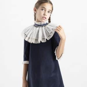 Vestido Chloe terciopelo azul