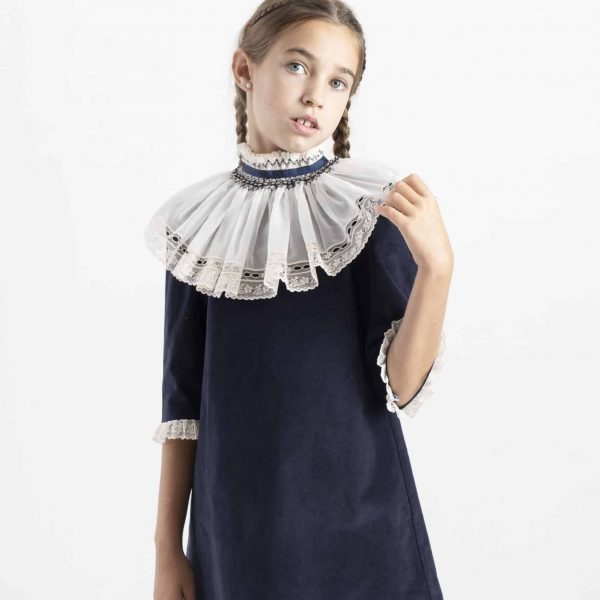 Vestido Chloe terciopelo azul