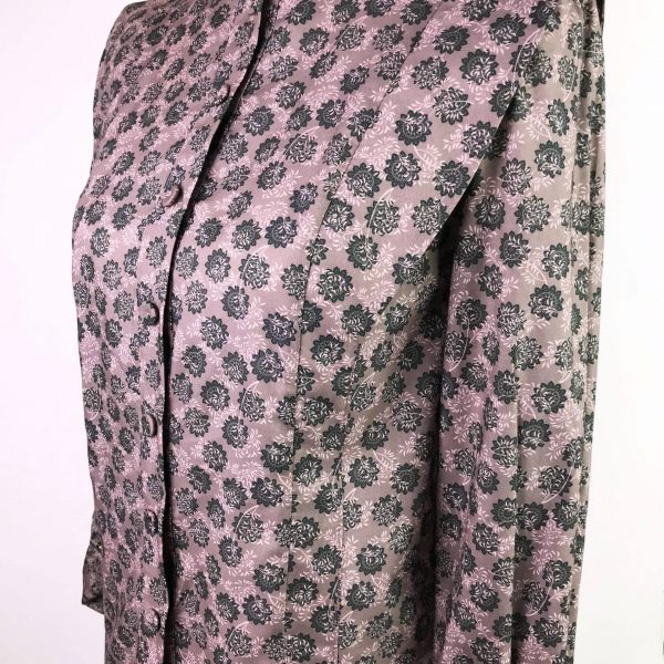 Camisa Daniella mujer estampado floral negro